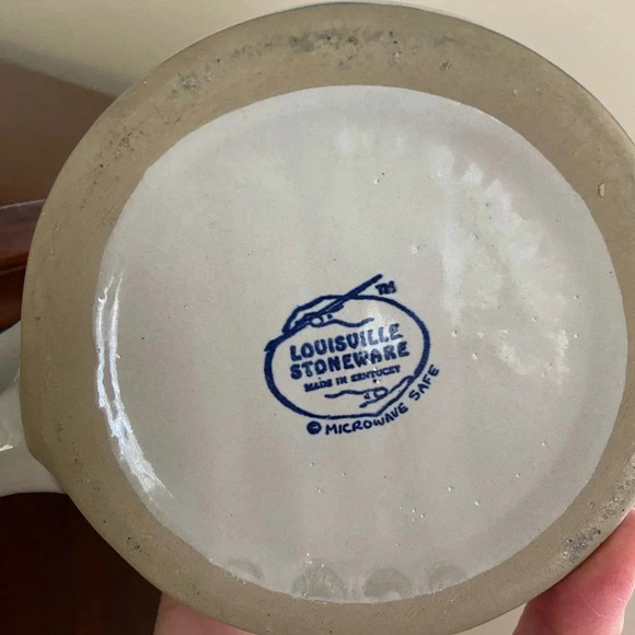 RARE Louisville Stoneware Round Dish Soup Bowl With Handle "The Grazer" EUC - Picture 7 of 7